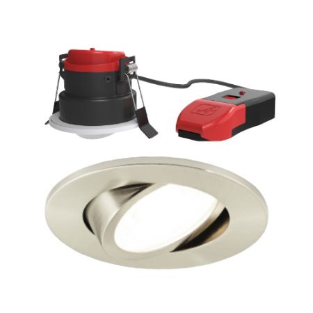 Ansell APRIPG/1/SC Prism Pro Gen3 5-7W Gimbal CCT LED Fire Rated Downlight Satin Chrome