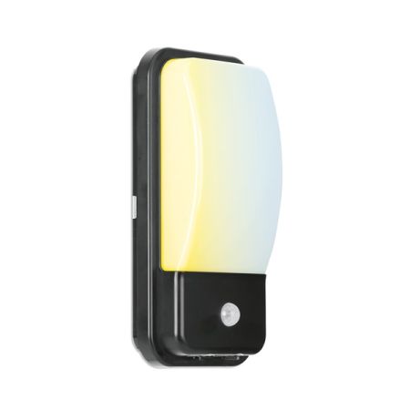 Aurora UtiliteX CS 10W CCT PIR Bulkhead Black | AU-BH10PIRCSBLK