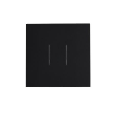iKonects Smart Home 2-Gang Glass Fronted Smart Switch Black | IKS-100005-BLK