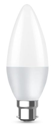 Kosnic Reon 4.9W LED Frosted Candle Lamp BC/B22 Cool White | C4.9-BC40