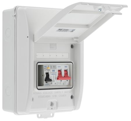 BG Sync-EV CFEV5RDAW Type A RCBO Type 2 SPD IP65 EV External Consumer Unit