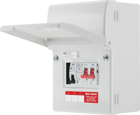 BG Sync EV CFUEV6 Type 2 SPD Consumer Unit with 100A Main Switch