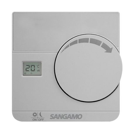 Sangamo Choice+ Electronic Thermostat with Digital Display | CHPRSTATD