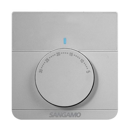 Sangamo Choice+ Electronic Room Thermostat Sliver | CHPRSTATS