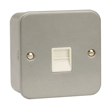 Click Essentials Metal Clad Single Master Telephone Outlet | CL120