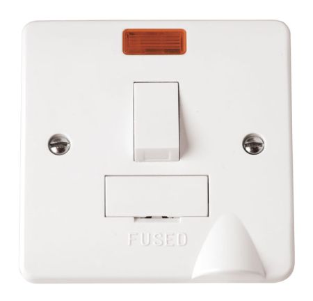Click Mode 13A Fused Switched Connection Unit With Neon & Flex Outlet CMA052