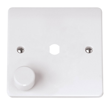 Click Mode 1 Gang Unfurnished Dimmer Plate & Knob (650W Max) | CMA145PL
