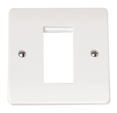 Click Mode 1 Gang Single Aperture Mode Unfurnished Plate CMA310