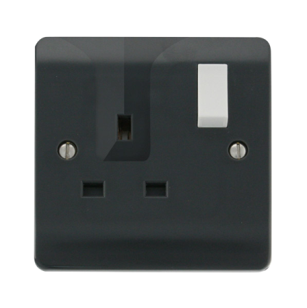 Click Mode Part M 13A 1 Gang DP Switched Locating Plug Socket | CMA735AG
