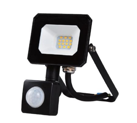 Core Lighting 10W LED 4500K Cool White IP65 PIR Floodlight Black | CP-10WLEDPIR