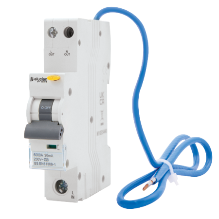 Click Elucian 1 Pole Type A 6kA B Curve 40A 30mA RCBO | CU1RCBO40B