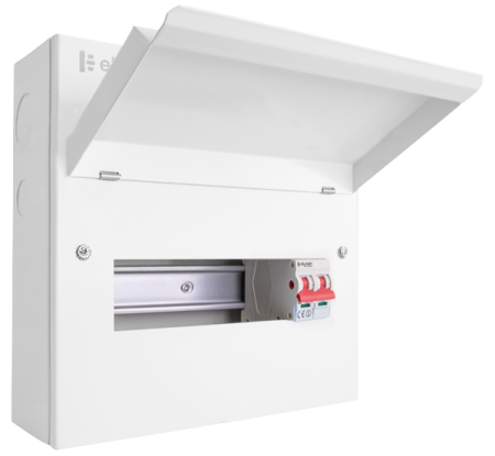 Click Elucian 10 Way 100a Main Switch Consumer Unit | CUEB10MS8