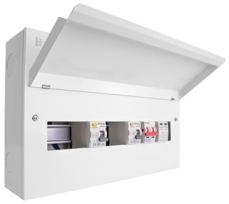 Click Elucian 18 Way Split Load Consumer Unit & 100A Mains Switch & SPD | CUEB18MSRCDSP10