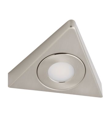 Forum Culina Ayla LED CCT Triangle Under Cabinet Light Satin Nickel | CUL-35865