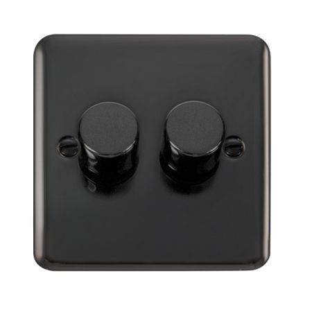 Click Deco Plus 2 Gang 2 Way 100W LED Dimmer Switch | DPBN162