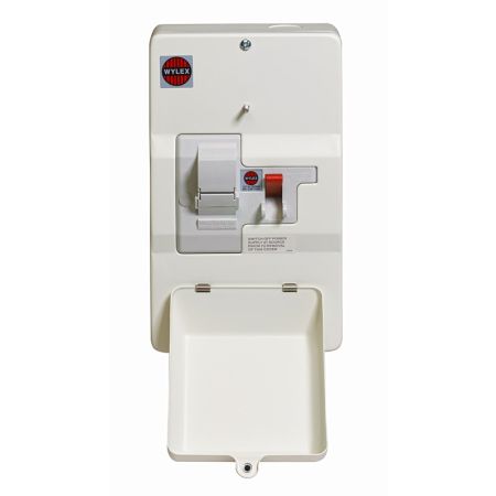 Wylex DSF80M 100A DP Metal Enclosed Domestic Switch Fuse with 80A Fuse Fitted