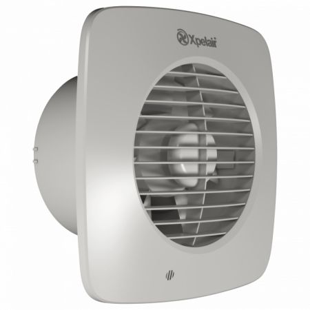 Xpelair Simply Silent Two Speed Axial Fan 150mm Square Grille-front with Pullcord | DX150PS