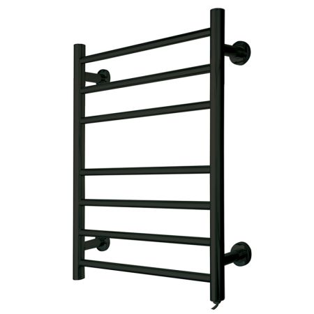 deXpro Delux Eco Electric Towel Rail Matt Black 700 x 400mm | DXTR7040MB