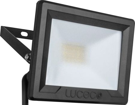 Luceco Eco Slimline 30W LED 4000K Floodlight Black | EFLD30B40