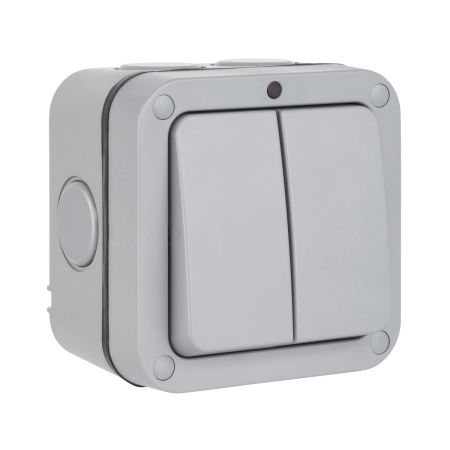 Elex Weatherguard IP66 ELEX/WP2GSW 2G Switch & Neon Indicator