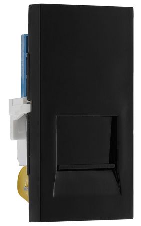BG EMBTMSB Black 1 Module Euro Module Screw Terminal Master Telephone Socket