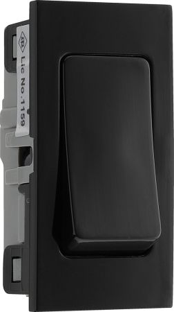 BG EMSW13B Black 10AX Intermediate 1 Module Euro Module Switch