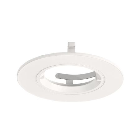 Aurora EFD PRO 90mm Fixed Aluminium Downlight Bezel White | EN-BZ91W