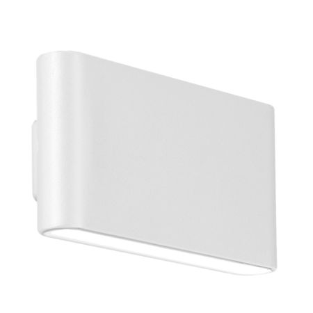 Aurora WallE 12w Decorative Surface Mounted Up/Down Wall Light White | EN-WL82W/40