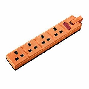 Masterplug Permaplug 4 Socket Heavy Duty 2M Extension Lead Orange | EXS1342O