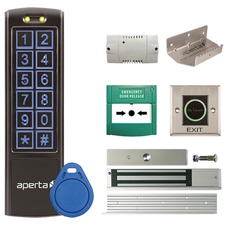 ESP Proximity Keypad and Contactless Exit Button Door Entry Kit with Foot-Pull | EZTAG3PROBCF