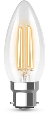 Kosnic Filament Candle 4.2W BC (B22) 2700K Clear | FC4.2-BC27