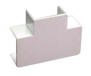 Falcon Trunking 40 X 25mm Flat Equal Tee Mini-trunking Accessory White