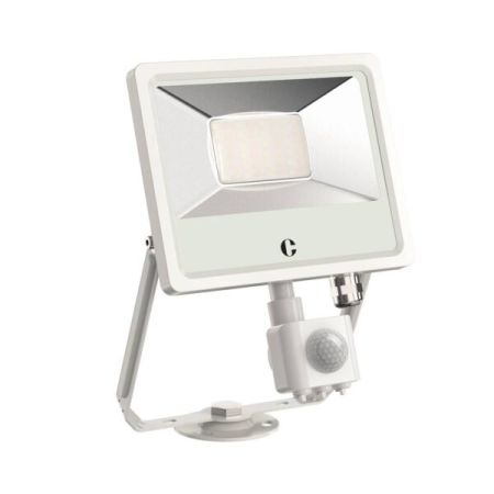Collingwood CCT Outdoor LED Floodlight with PIR Sensor 20W IP65 White | FL02WPCS