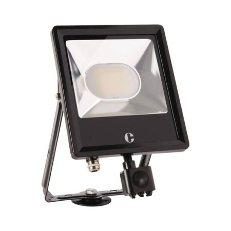 Collingwood CCT Outdoor LED Floodlight with PIR Sensor 50W IP65 Black | FL05BPCS