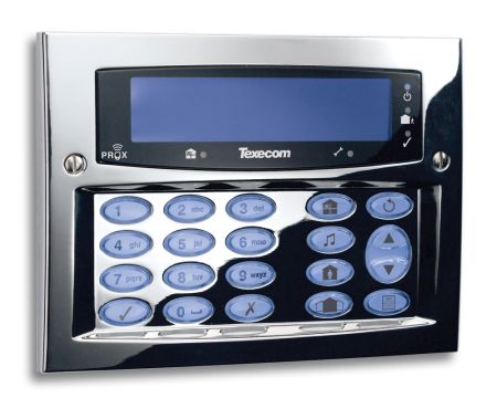 Texecom Premier Elite Polished Chrome FMK Keypad DBD-0121