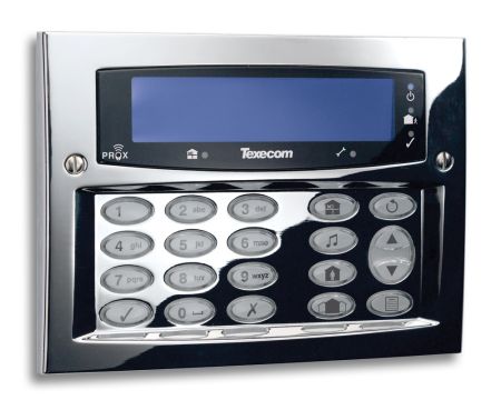 Texecom Premier Elite SMK Polished Chrome Keypad DBD-0127