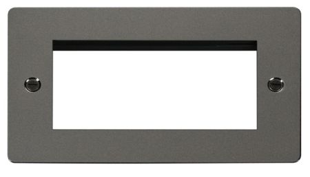 Click Define Black Nickel New Media Quad Aperture Plate | FPBN312
