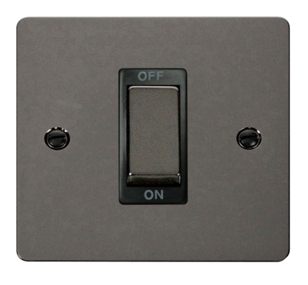 Click Define Black Nickel 1G 45A Double Pole Switch | FPBN500BK