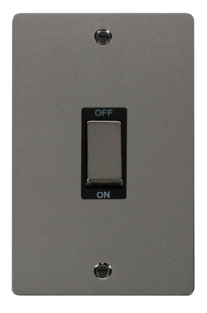 Click Define Black Nickel 2G 45A Double Pole Switch | FPBN502BK