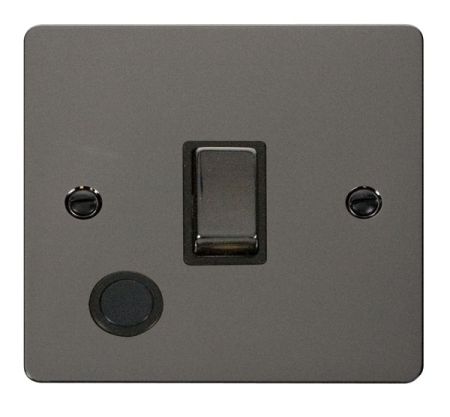 Click Define Black Nickel 20A 1G DP Ingot Switch & Flex Outlet | FPBN522BK