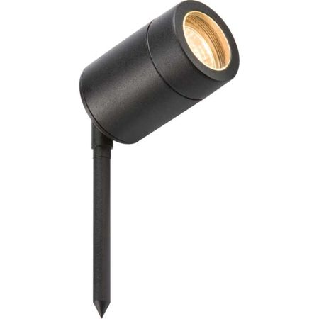 Knightsbridge 230V IP65 GU10 Black Garden Spike Light GU10SPIKEBK