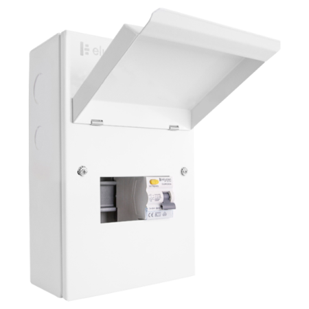 Click Elucian 5 Way Metal Garage Unit with 80A RCD | GUEB580RCD3