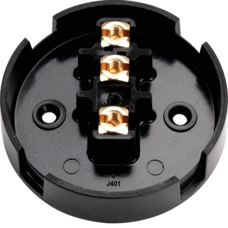 Hager 30 Amp Junction Box with Selective Entry 3 Slot Terminal Brown J401