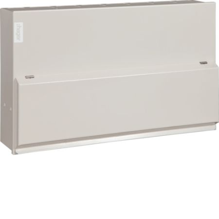 Hager Design 10 Metal 14 Way Consumer Unit & 100A Switch Incomer VML114