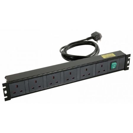 Connectix Horizontal Cabintet 6-way PDU For Wall Mount Cabinets | RR-P1-6