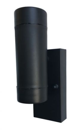 Luxlite Coastal Tough Shell Polycarbonate Up & Down Light Black | LUX-CTSUDL-GU10