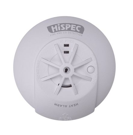 Hispec RF-PRO Mains Radio Frequency Heat Detector with 10yr Lithium Battery | HSSA/HE/RF10-PRO