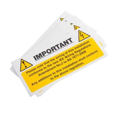 Industrial Signs IS6010SA Harmonised Cable Label (Pack Of 10)