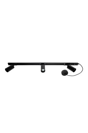 Forum Inlight Cayro 3 Head Track Lighting Kit 1M Black | INL-41730-BLK