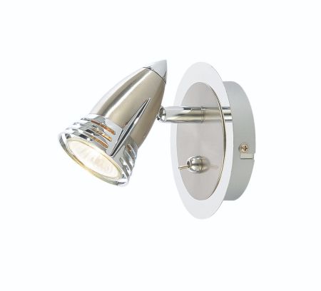 Forum Inlight Elara Single Wall Spotlight Satin Nickel | INL-740000-SNIC